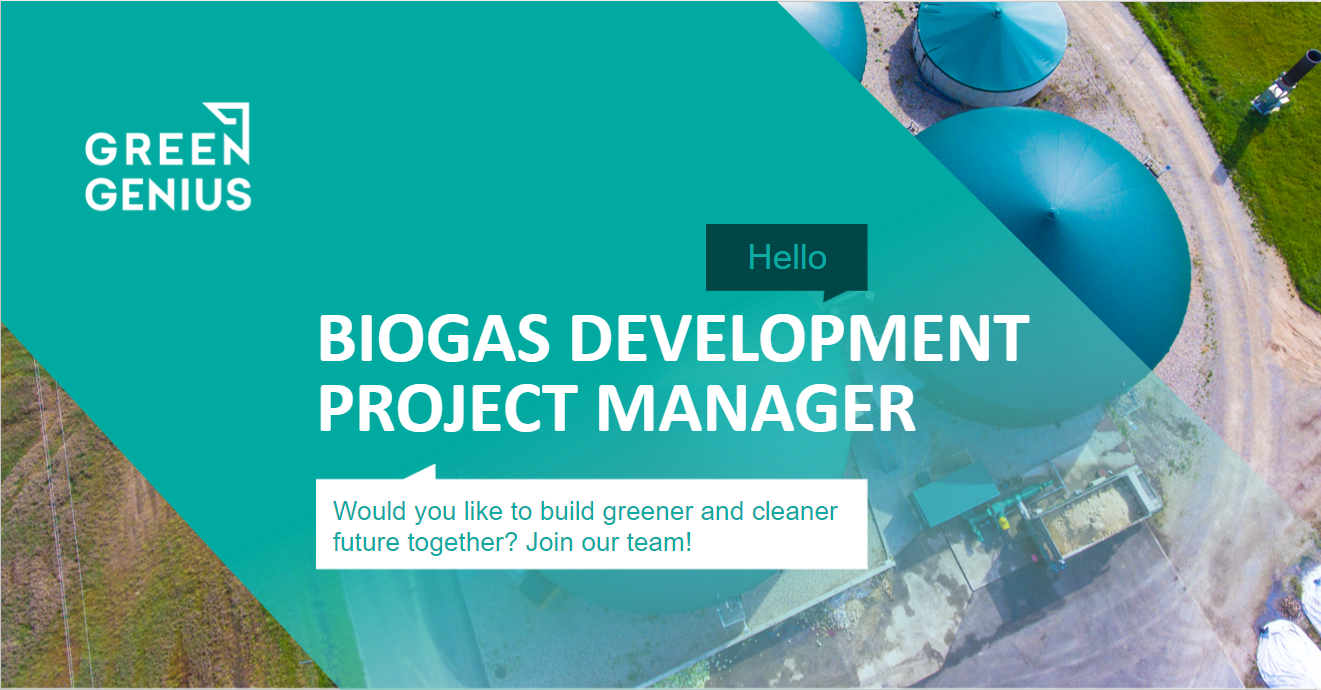 Green Genius Biogas Development Project Manager